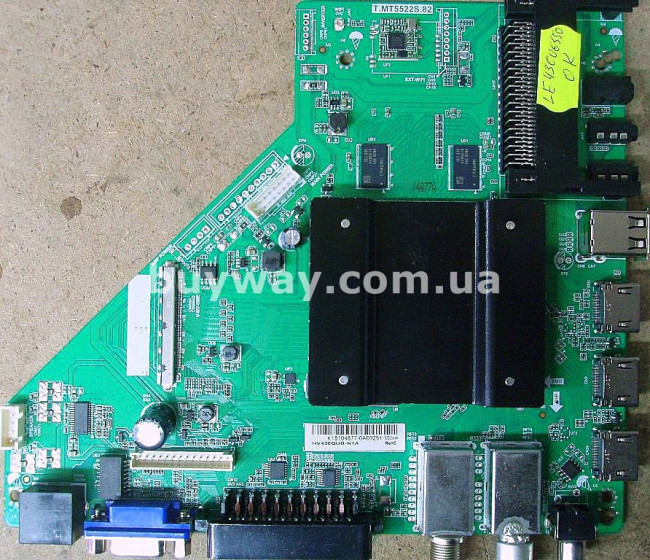 T.MT5522S.82, HV430QUB-N1A, LE43CU6550, LE43CU6530AK