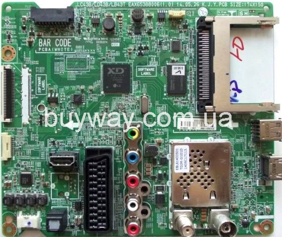 Main board материнка EAX65388006(1.0), EBL61400501, TDJM-G101D, LC43B/LD43B/LB43T, L14-TU3701, 42LB552V купить в Киеве Харькове Львове Одессе Main board материнка EAX65388006(1.0), EBL61400501, TDJM-G101D, LC43B/LD43B/LB43T, L14-TU3701, 42LB552V купить в Киеве Харькове Львове Одессе