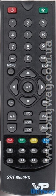 Пульт для ефирного тюнера т2 SRT-8500HD