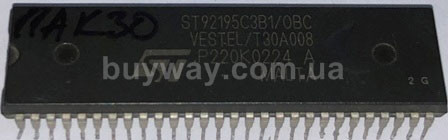 Мікросхеми, процесори ST92195C3B1/0BC, VESTEL/T30A008 купить в Киеве Харькове Львове Одессе