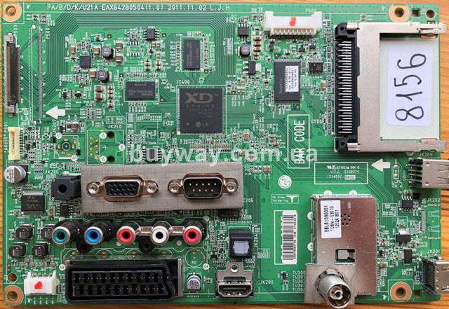 Main board материнка EAX64280504(1.0), U21A, EBR75082705, EBL61080001, TDSN-G301D купить в Киеве Харькове Львове Одессе Main board материнка EAX64280504(1.0), U21A, EBR75082705, EBL61080001, TDSN-G301D купить в Киеве Харькове Львове Одессе