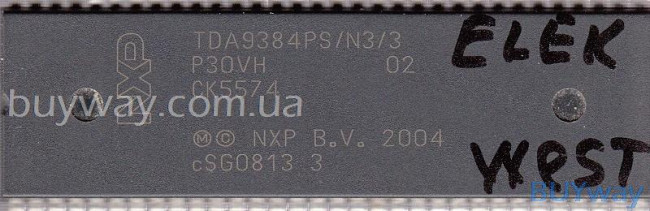 TDA9384PS/N3/3, P30VH 02, CK5574, TDA9384PS/N3/2/1615