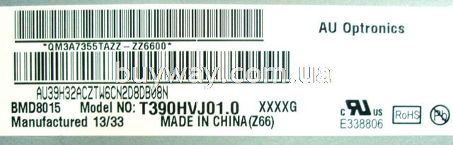 T420HVD02.2, 42T27-C0C, 55.39T04.C01, T390HVJ01.0