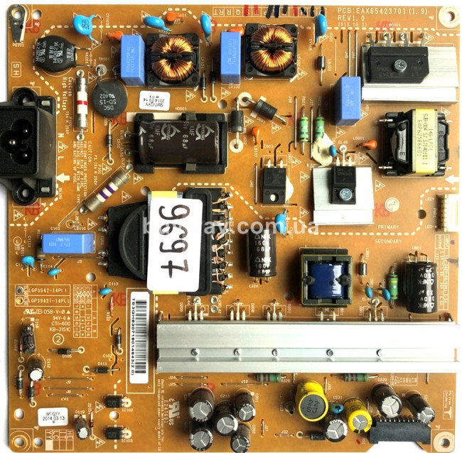 EAX65423701(2.0), 3PCR00439B, LGP3942-14PL1, 39LB650V
