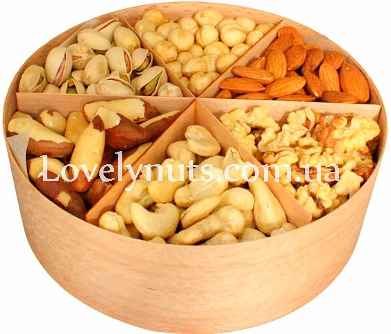 Горіхові коробочки Дерев'яна горіхова коробка у складі з чищеним грецьким горіхом 700гр купить в Киеве Харькове Львове Одессе