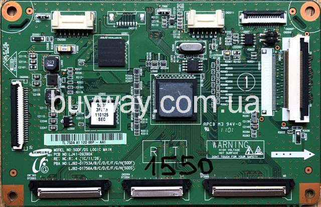 T-con, logic boards плати зображення LJ92-01753A, LJ92-01756A,​ LJ41-09390A, ​LJ92-01753B, PS51D550C1W купить в Киеве Харькове Львове Одессе