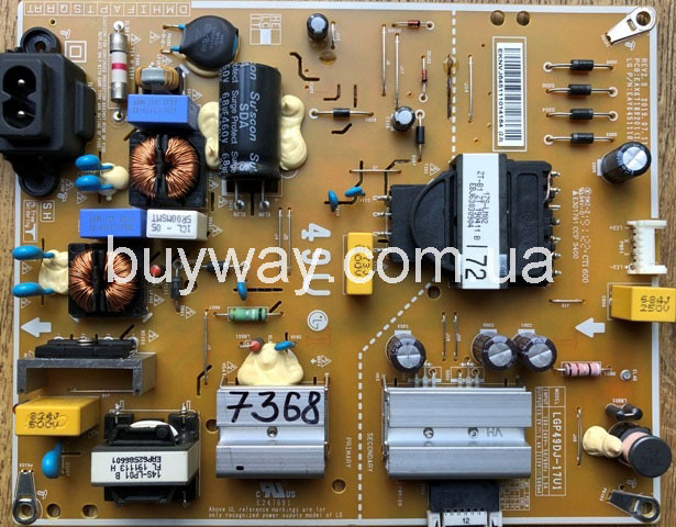 Power supply board блоки живлення EAX67189201(1.7), EAY64511101, LGP49DJ-17U1, 49UM7100PLB купить в Киеве Харькове Львове Одессе