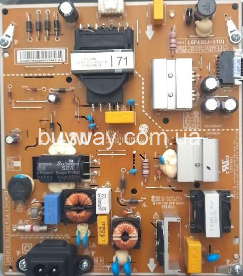 Power supply board блоки живлення EAX67209001(1.5), EAY64529501, LGP43DJ-17U1 купить в Киеве Харькове Львове Одессе Power supply board блоки живлення EAX67209001(1.5), EAY64529501, LGP43DJ-17U1 купить в Киеве Харькове Львове Одессе