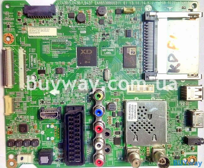 EAX65388003(1.0), LC43B/LD43B/LB43T, EBU62356106, EBL61400501, TDJM-G101D