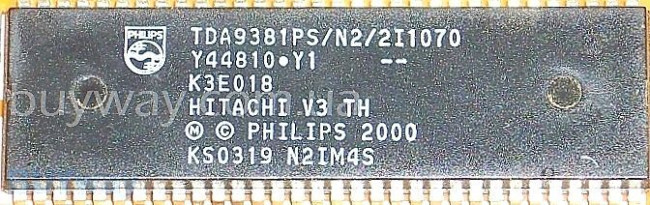 TDA9381PS/N2/2I1070, Y44810 Y1, K3E018, HITACHI V3 TH, KS0319 N2IM4S TDA9381PS/N2/2I1070, Y44810 Y1, K3E018, HITACHI V3 TH, KS0319 N2IM4S