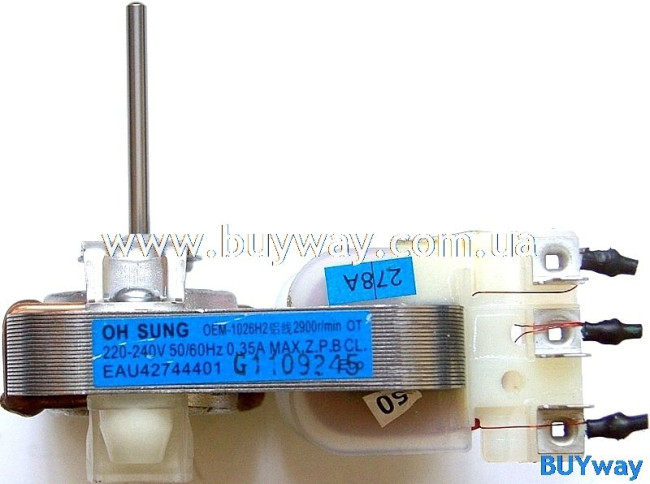 Мотор под вентилятор в микроволновой печи 6549W1F015D, OEM-1026H2, EAU42744401, 6549W1F005A, OEM-1026H2 Мотор под вентилятор в микроволновой печи 6549W1F015D, OEM-1026H2, EAU42744401, 6549W1F005A, OEM-1026H2