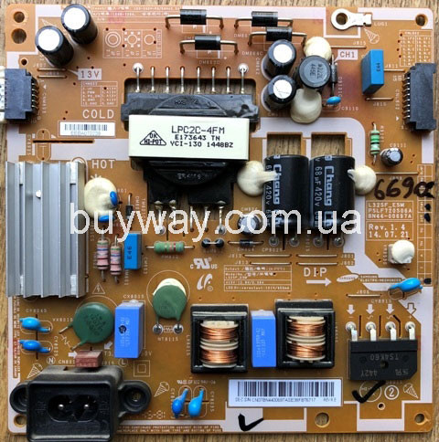Power supply board блоки живлення BN44-00697A, L32SF_ESM, PSLF720S06A, LPC2C-4FM, SC-04B SC-131226DK купить в Киеве Харькове Львове Одессе